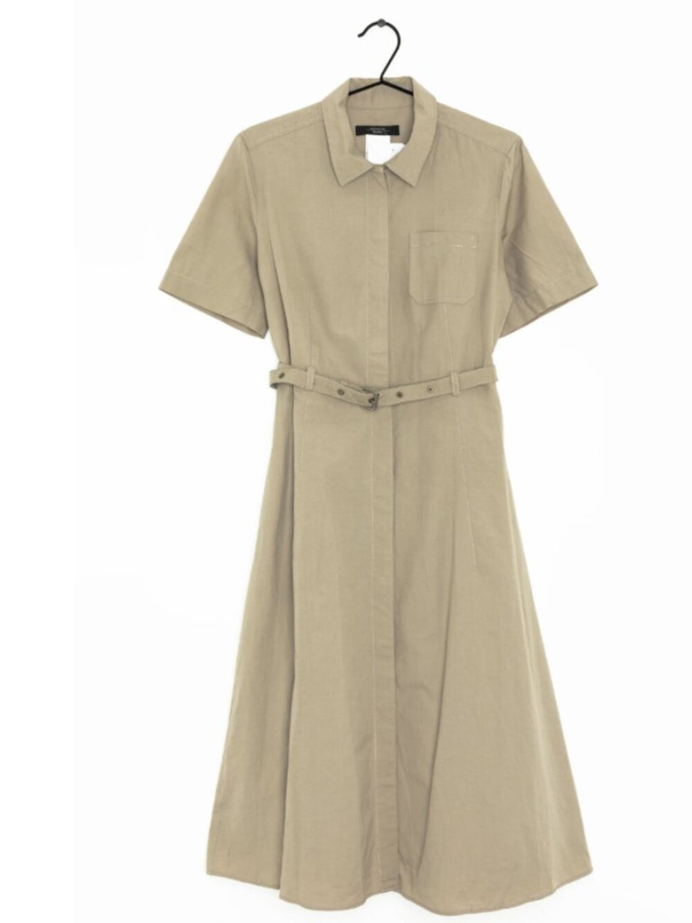 Weekend Max Mara Cotton Linen Shirt Dress Size 12